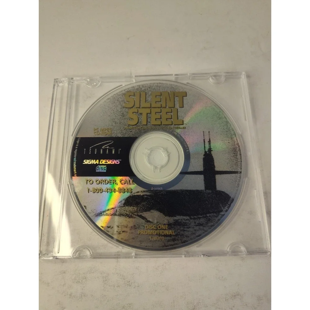 SILENT STEEL, A Cinematic Strategy Adventure -Computer Game -Tsunami -Windows95